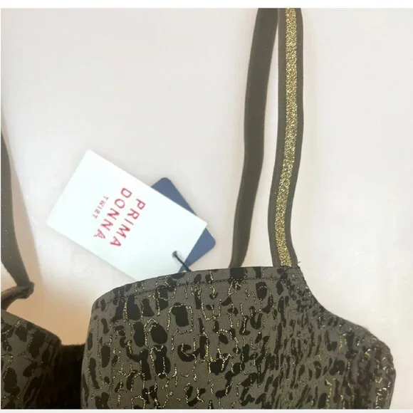NWT Prima Donna Premium Balcony Bra Size 32E Twist Petit Bijou Padded - Reptile - Picture 6 of 7